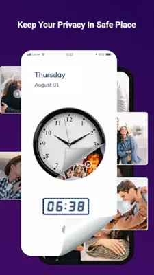 Clock Vault, Gallery Lock android App screenshot 6